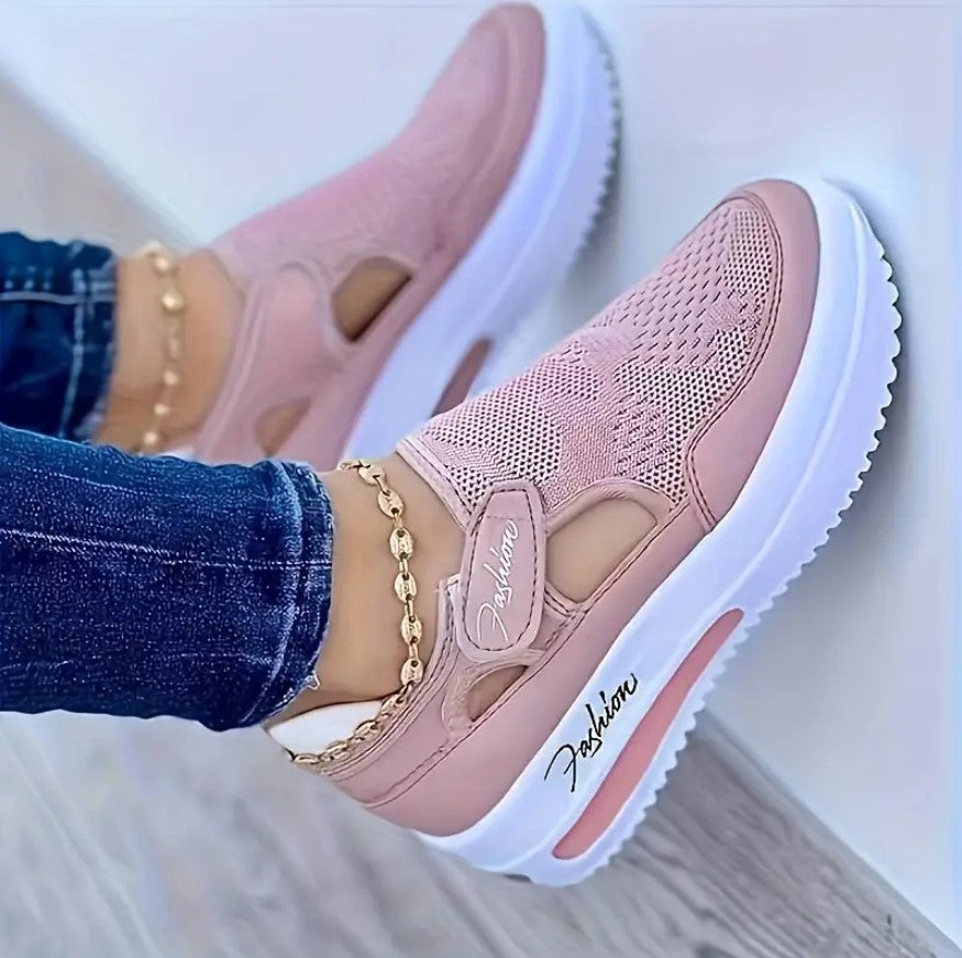 ANNE – Breathable Mesh Platform Sneakers