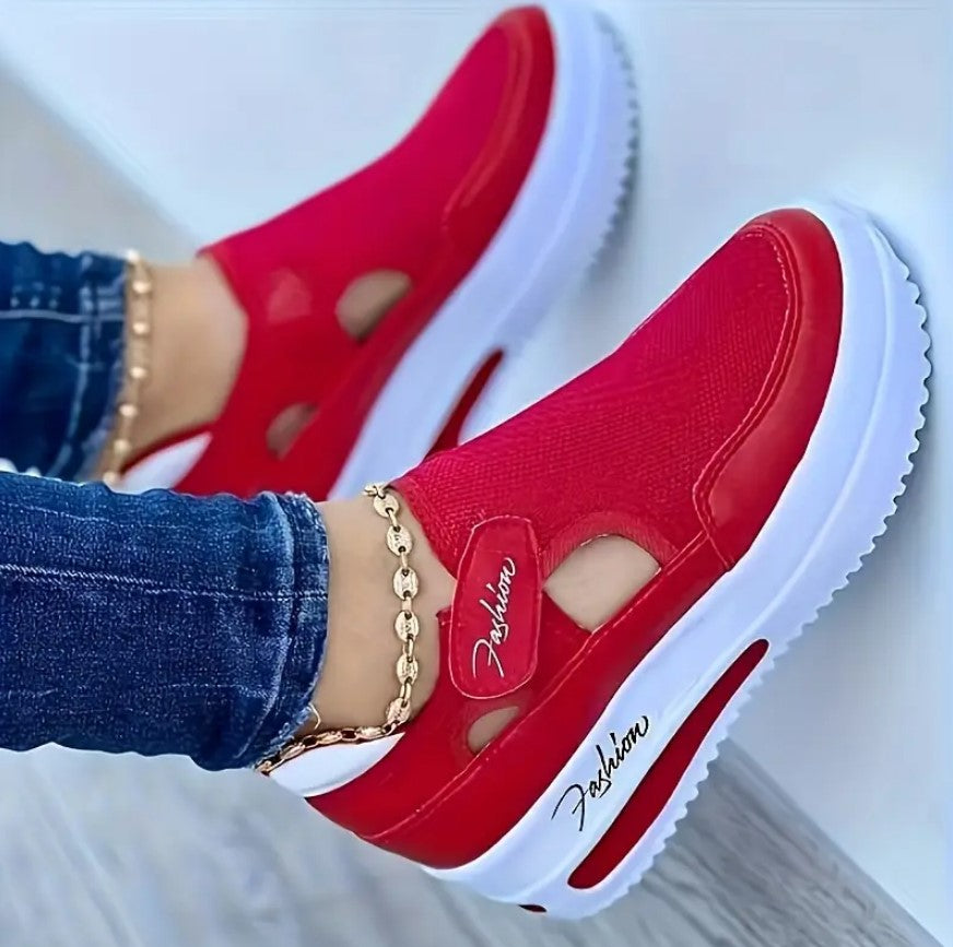 ANNE – Breathable Mesh Platform Sneakers