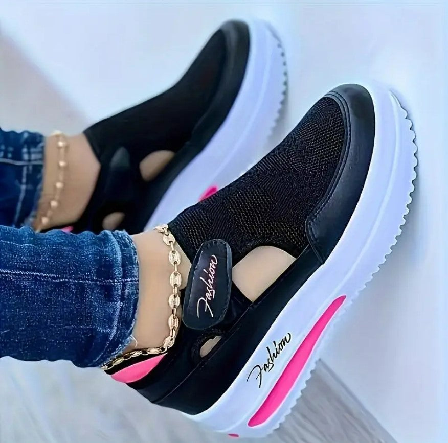 ANNE – Breathable Mesh Platform Sneakers