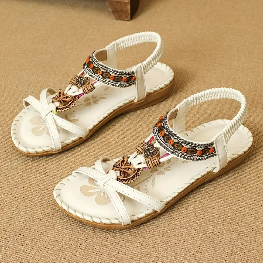 DESTINY- Open-toe elastic strap sandals