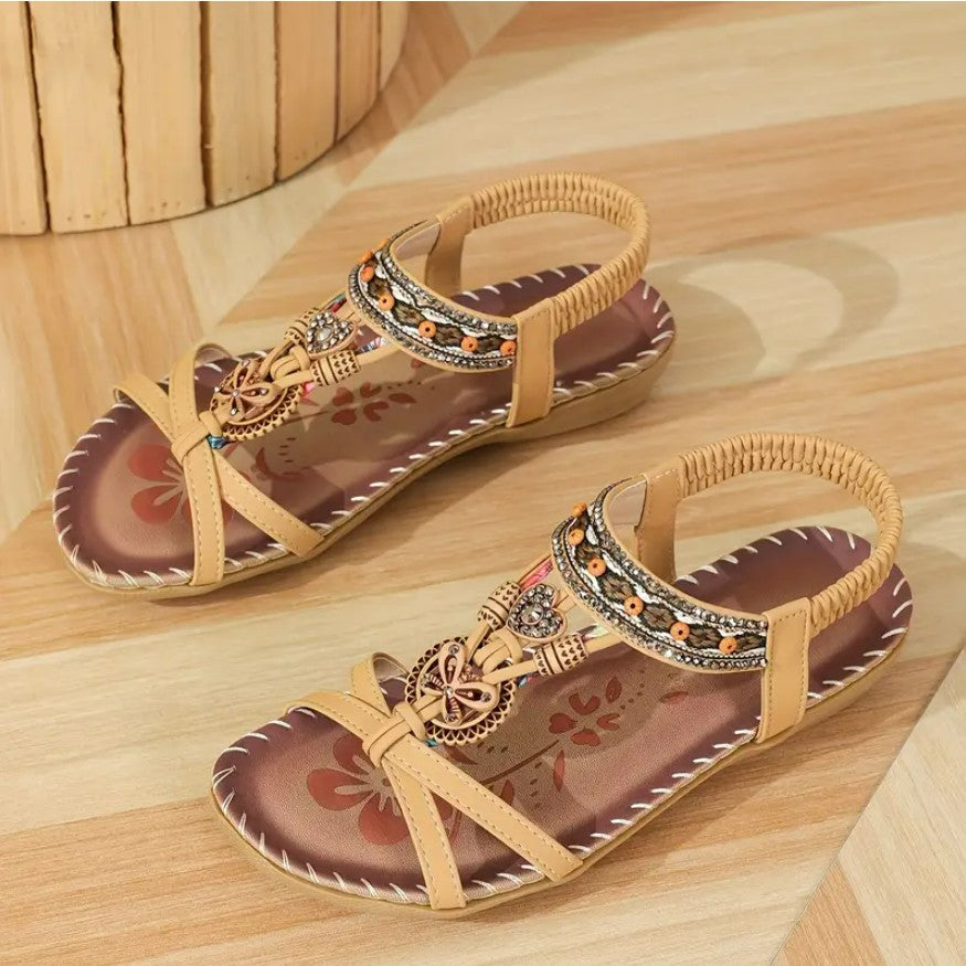 DESTINY- Open-toe elastic strap sandals