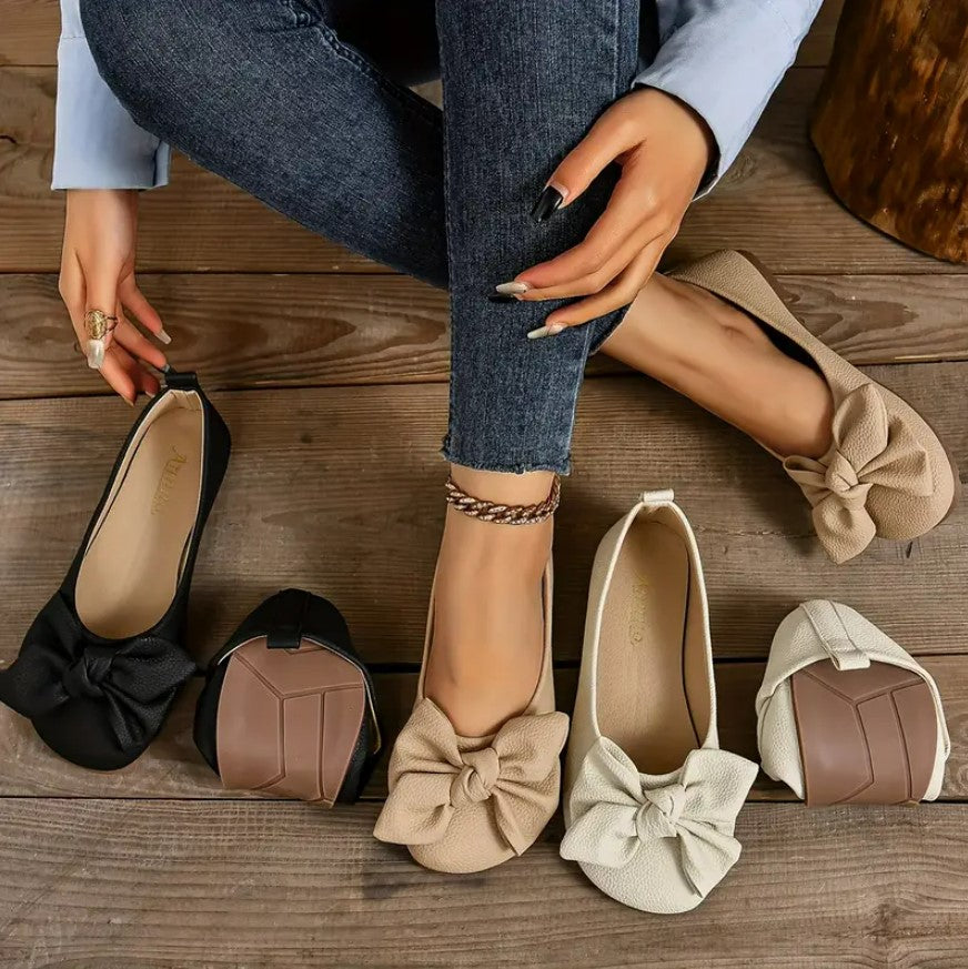 KEFILWE BALLET FLATS - CLASSIC ELEGANCE WITH A BOW DETAIL