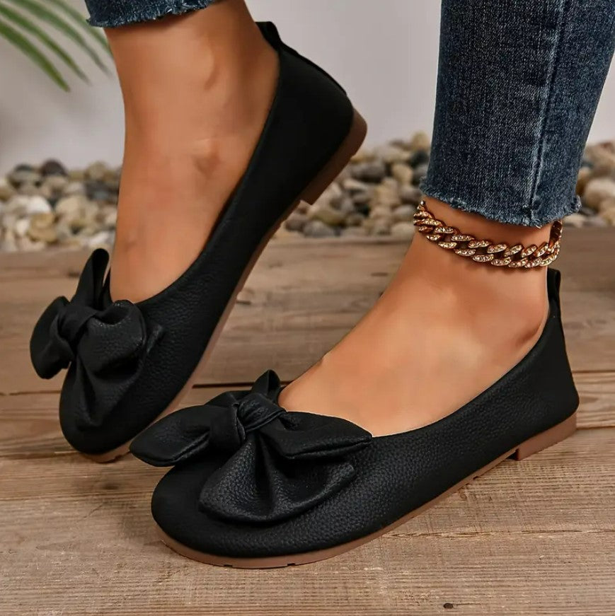 KEFILWE BALLET FLATS - CLASSIC ELEGANCE WITH A BOW DETAIL