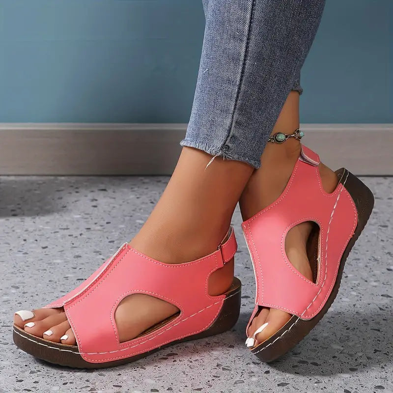 YESTE- RETRO WEDGE SANDALS FOR WOMEN