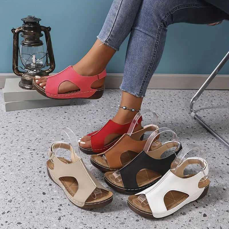 YESTE- RETRO WEDGE SANDALS FOR WOMEN